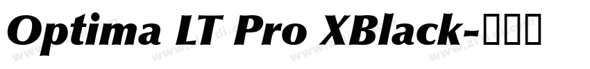 Optima LT Pro XBlack字体转换